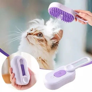 Escova A Vapor 3 Em 1 Pet Removedor Pelos Para Gatos E Cães