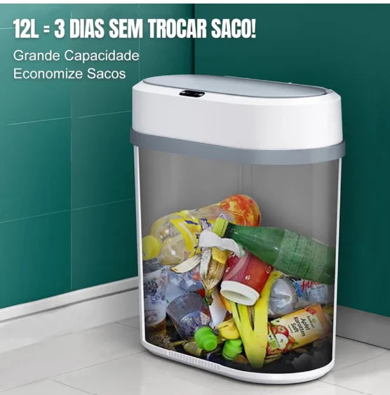 Lixeira Automática SmartBin™ – Sensor Inteligente Sem Toque