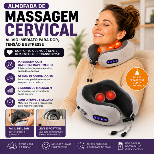 Almofada de Massagem Cervical Klarivo™