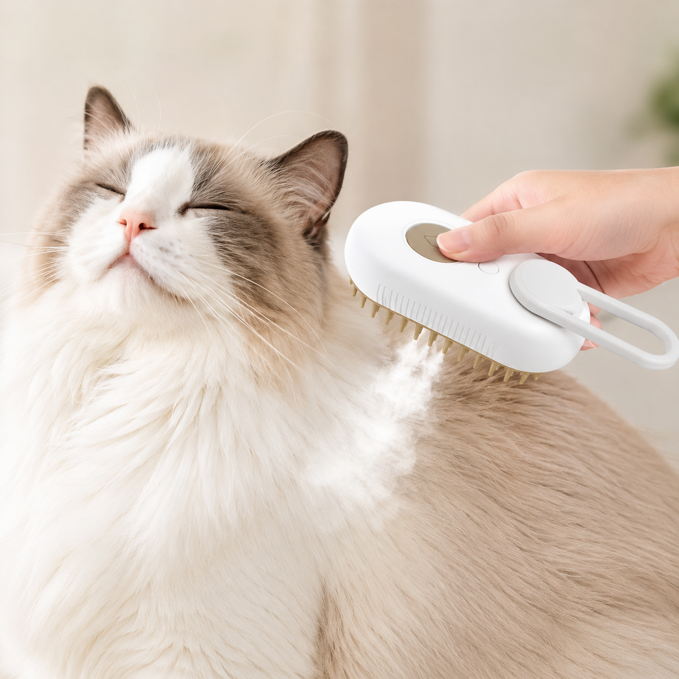 Escova A Vapor 3 Em 1 Pet Removedor Pelos Para Gatos E Cães