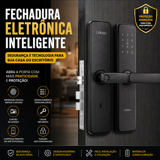 Fechadura Eletrônica Inteligente 5 em 1