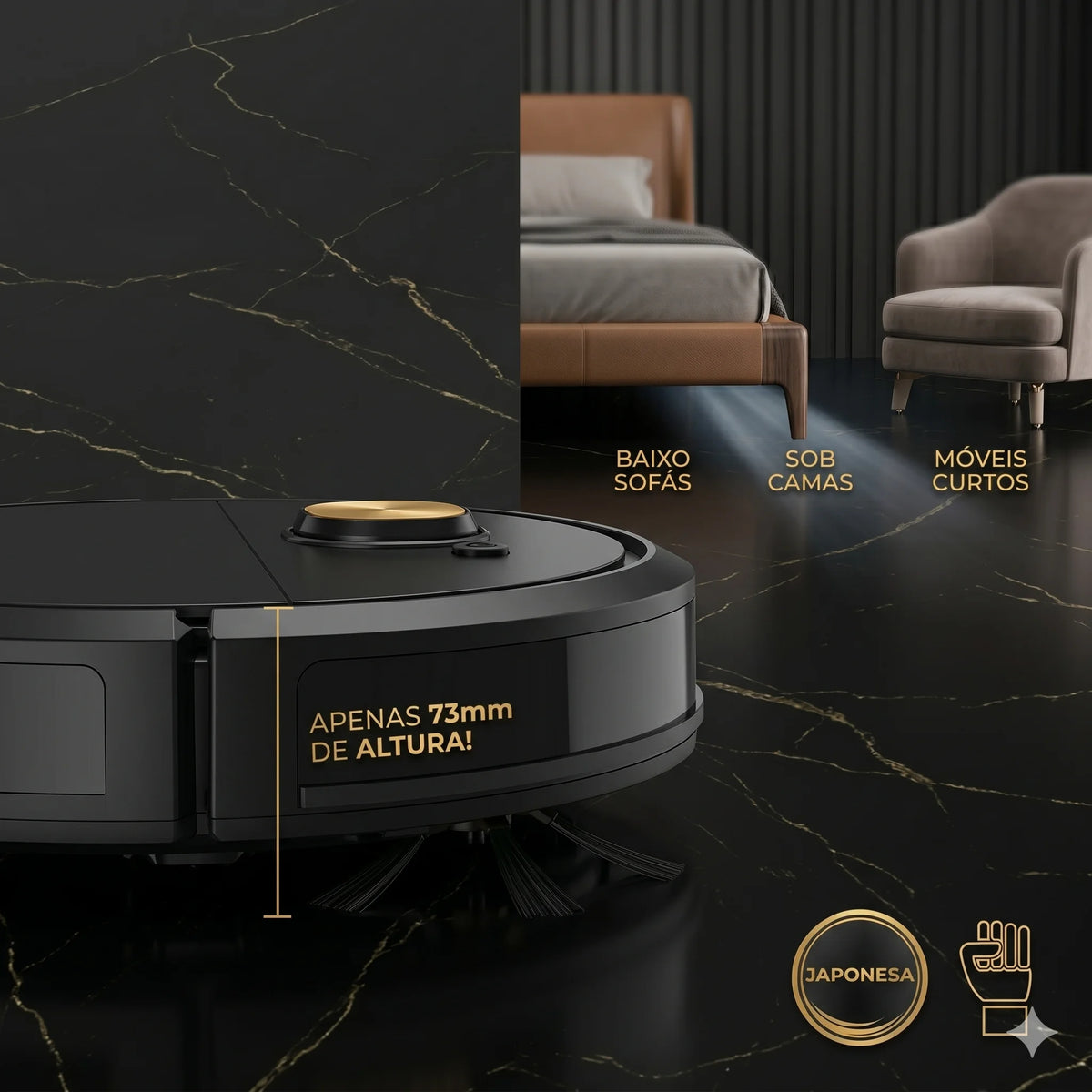 Robô Aspirador SmartClean™ – Limpeza Automática para Sua Casa
