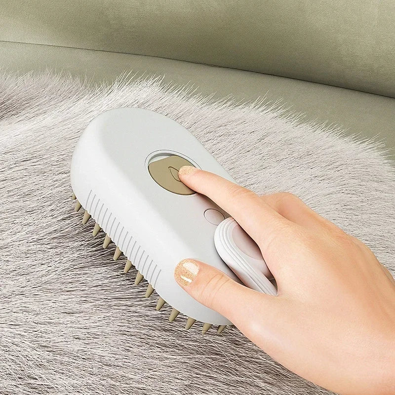 Escova A Vapor 3 Em 1 Pet Removedor Pelos Para Gatos E Cães