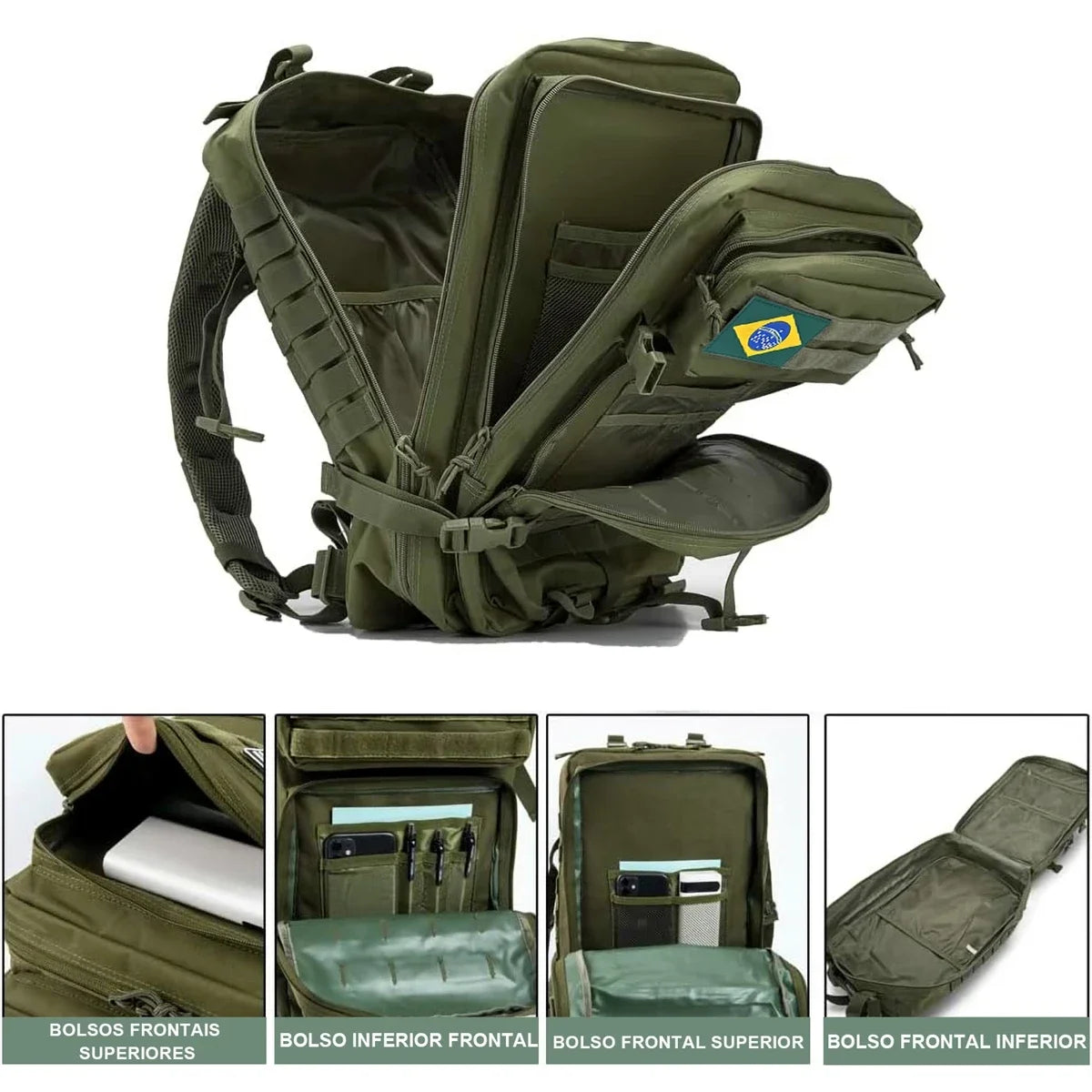 Mochila Tática Militar 50L – Grande Capacidade, Resistente e Multifuncional