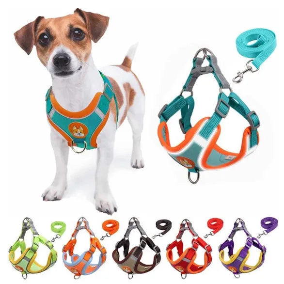 Peitoral Pet Comfort™ para Cães e Gatos – Ajustável com Guia