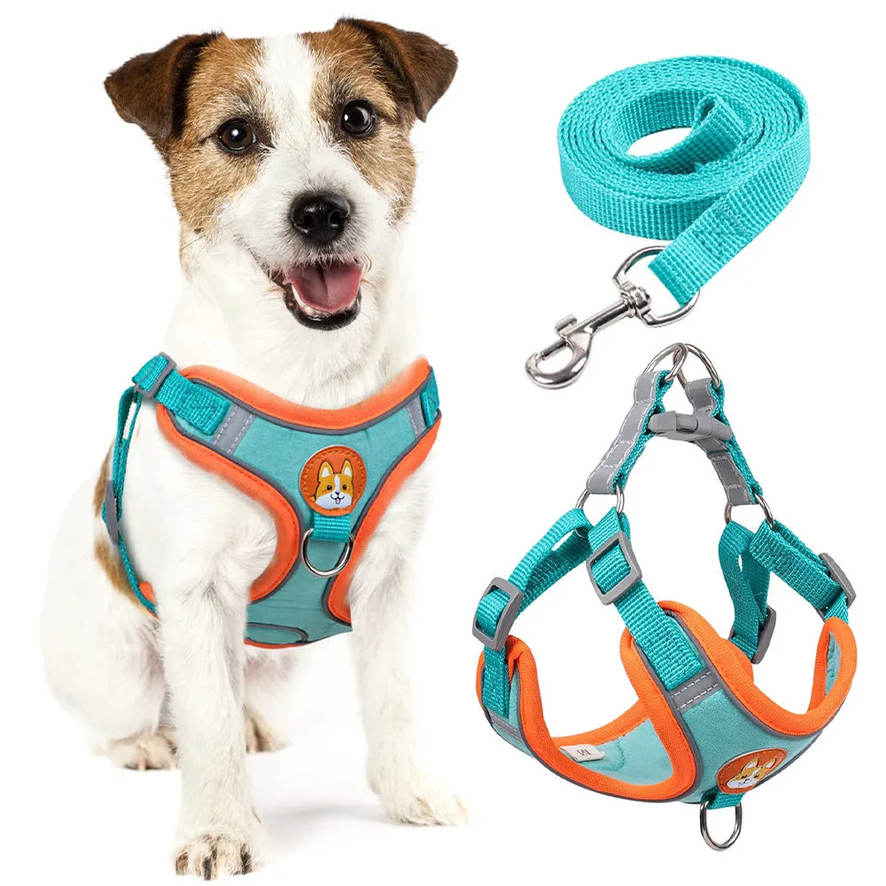 Peitoral Pet Comfort™ para Cães e Gatos – Ajustável com Guia